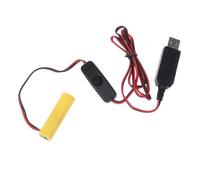 USB Power Supply Cable with On/Off Switch for AA Battery Replace 1 AA 1.5V Battery Batteries for Clocks Toys