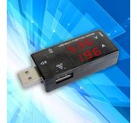 USB Power Tester with Dual LCD Display for Real-Time Voltage and Current Measurement and Timer Capability for Charging Cycle Analysis