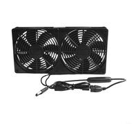 USB Powered 120mm Cooling Fan with Customizable Speed Control for Various Electronic Applications (Dual fan)