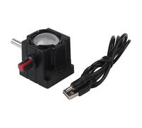 USB-Powered Adjustable LED Microscope Lamp for Biological Microscopy, White Light Source with Soft Flicker-Free Illumination, Compact ABS Housing (4x4x4 cm)