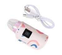USB Powered Baby Bottle Warmer Bag Insulated Milk Holder Sleeve 3-Gear Temp Adjustable for Travel and Outdoor Use Travel Baby Bottle Bag