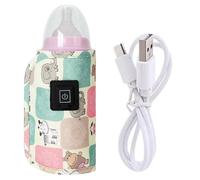 USB Powered Baby Bottle Warmer Bag Insulated Milk Holder Sleeve 3-Gear Temp Adjustable for Travel and Outdoor Use Travel Baby Bottle Bag