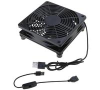 USB Powered Cooling Fan Stand 120mm For Router Rack Sound Video Networks Cabinet Server Workstations Minings Machine Laptop Cooling Stand