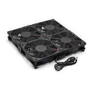 USB Powered Cooling Fan Stand 120mm for Router Rack Sound Video Networks Cabinet Server, Workstations Minings Machine