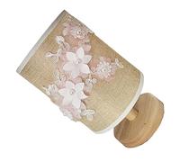 USB Powered Decorative Fabric Table Lamp Bedroom Night with Soft Ambient Glow Compact Desk Light for Living Study Office and Room