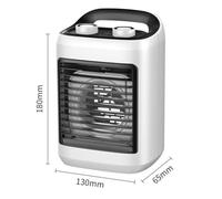 USB Powered Desktop Air Conditioner Fan with Humidifier and Refrigeration Function, Compact Silent Cooling Unit for Home Office Dorm Use, White