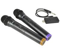QTX U-MIC USB Dual Handheld UHF Wireless Mic System (CH70)