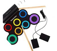 USB Powered Electronic Drum Includes Sound Output Suitable for Headphones and Speakers Featuring Various Set Beginner Set for Children