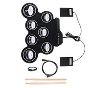 USB Powered Electronic Drum Includes Sound Output Suitable for Headphones and Speakers Featuring Various Drum Set Multiple Sound