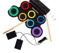 USB Powered Electronic Drum Includes Sound Output Suitable for Headphones and Speakers Featuring Various Drum Set Rechargeable Electronic Drums