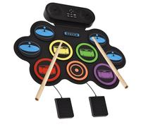 USB Powered Electronic Drum Includes Sound Output Suitable for Headphones and Speakers Featuring Various Drum Set Portable Drum Pad
