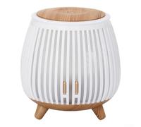 USB Powered Essential Oil Diffuser with Humidifier, LED Mood Lighting, Quiet Operation and Auto Shut Off Safety Feature for Use as For Home and Office Air Freshener (White)