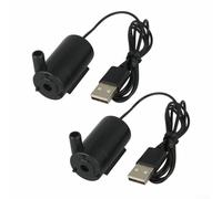 USB-Powered For Mini Submersible Pump for Small Aquariums Fish Tank Recirculation Desk Fountains and Fine-Controlled Water Flow (2pcs)