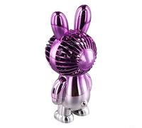 USB Powered Gradient Electroplated Handheld Fan with Dual Speeds, Quiet Operation, Portable Lightweight Design with Stable Base for Various Uses (Purple)