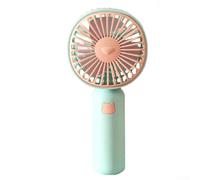 USB Powered Handheld Fan Fun Cartoon Design, Great for Outdoor Activities and Travel (green)