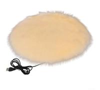 USB Powered Heated Pet Blanket with Plush Fabric, Overheat Protection, and Intelligent Temperature Control, Suitable for Cats and Dogs (Beige)