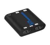 USB Powered High Resolution Multimedia Interfaces 2.0 Splitter Delivers 4K60Hz Resolution and Sound Synchronization Across Two Screens with Plugs and Play Design