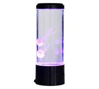 USB Powered LED Jellyfish Light, 7.7cm ABS Acrylic Silicone Decorative Night Lamp with Remote Control Colorful Lighting Modes, Bedroom Ornament, Desk Accessory