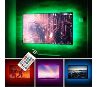 USB Powered LED Strip Lights TV Backlights Kit for 50 to 55 Inch TV - Sony LG Samsung Monitor Smart TV Wall Mount Stand Work Space Color Changing LED Background Ambient Lighting
