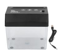 USB Powered Mini Electric Paper Shredder A6 Strip Cut for Office Commercial Home Use Compact Quiet Desktop Shredding Machine 2025 Lightweight Portable Office Equipment