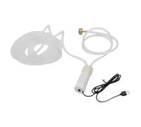 USB-Powered Mini Water, 4 L/min Self-Priming Submersible for Aquariums, Hydroponics & Small Fountains - 5V 2A Input, 6 mm Tube Diame(1METER)
