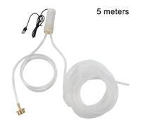 USB-Powered Mini Water, 4 L/min Self-Priming Submersible for Aquariums, Hydroponics & Small Fountains - 5V 2A Input, 6 mm Tube Diame(5METER)