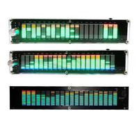 USB Powered Music Spectrum Indicator for EQ VU Meter 20 Segment LED Display, 15 Level Audio Meter, Perfect for Home and Studio Use (Without)