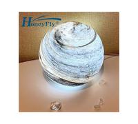 (USB Powered, One size) 3D Print Jupiter Lamp USB Transparent Glass Change Colour Ball Night Light Magic Colorful Star Holiday Atmosphere