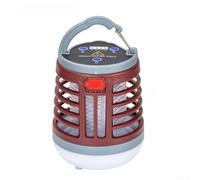 USB Powered Pest Eliminator Lamp Rechargeable 1200mAh Battery 360 Degree Light and 800V Grid for Indoor Outdoor (Brown)