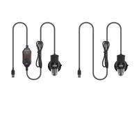 USB-Powered Submersible Aquarium Heater with Adjustable Thermostat (18-34°C), 10W, 5V/2A, for Mini Fish Tanks & Turtle Habitats up to 2L,(SC07A)