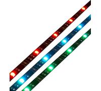 Luceco USB Powered TV LED Light Strip Kit 2 x 50cm, RGB, Black Strip