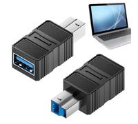 USB Printer Adapter - USB A B 3.0 Adapter for Printers | Plug and Data Transfer for PC Laptop Tablet Hub Scanner & More
