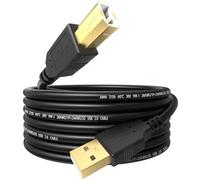 USB Printer Cable for Hp Canon Brother Epson Samsung Dell Lexmark Xerox | 1.5M USB A to 2.0 B Cord High Speed Compatible with Printer Scanner Fax Machine Midi Keyboard DAC Decoders Digital Piano