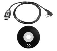 USB Programming Cable for BAOFENG UV-5R Driver CD, 2 Pin Retevis Programming Cable Replacement for BAOFENG UV3R Plus, BF-888S, 5R EX, 5RX3, GA-2S,UV-5G Plus, Software UV-82 BF-888S Accessories