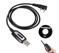 USB Programming Cable for Baofeng UV-5R, UV-82, BF-888S, Walkie Talkie Programming Cable with CD Driver Compatible with Multiple Radio Models, Essential Radio Programming Accessory, Plug & Play Setup