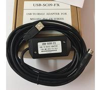 USB Programming Cable for Mitsubishi PLC FX3U and FX Series, for FX2N/FX1N/1S/FX3U/3GA, for USB-SC09-FX Replacement