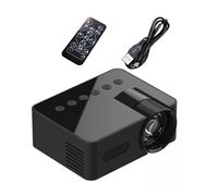 USB Projectors, Frontal Projection Synchronous Screen with Internal Speaker, HD 1080P