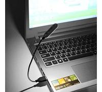 USB Reading Lamp, USB LED Lamp Night Light, Mini Book Light Notebook Computer Reading Lamp, Flexible Keyboard Lights for Notebook Laptop, Desktop Black/White Lights,13x10x2 cm