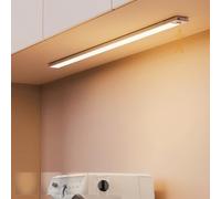 USB Recharable LED Wall Lamp with 120° Mot Sensor Magnetic Adjustable 3000K/4000K/6000K Re Design for Hallway & Closet (80cm White)