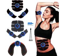 USB Rechargable EMS Muscle Stimulator Electric Massage Therapy Pain Relief Digital Meridian Full Body Massager Fitness 8pack-3in1andHip