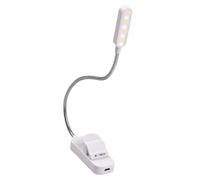 USB Rechargeable 8 LEDs Book Light Clip On Reading Light LED Lamp Eye Protection Nightlight 3 Color Temperature Stepless Dimming with Memory Function Great Gift for Children Students Book Lovers
