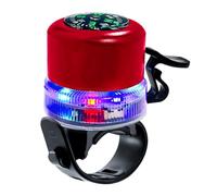 USB Rechargeable Bike Alert with Compass and Light Trim, Quick Clamp Handlebar Unit for Evening Riding and Daily Use Rechargeable Bike Alert Cycle Notifier Handlebar Unit Compass Top Light Trim Usb