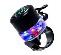 USB Rechargeable Bike Alert with Compass and Light Trim, Quick Clamp Handlebar Unit for Evening Riding and Daily Use Rechargeable Bike Alert Cycle Notifier Handlebar Unit Compass Top Light Trim Usb