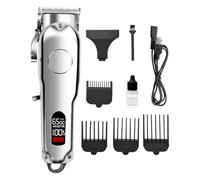 USB Rechargeable Cordless Hair Clipper Kit | With 4 Wireless Hair Cutting Guide Combs - for Kids, Pets, Father, Boyfriend, Head, Mustache, Barber, Home and Via
