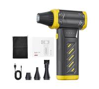 USB Rechargeable Electric Air Duster - Cordless Handheld Compressed Air Blower, Reusable Canned Air Alternative for Keyboard, PC, Car Interior, Home and Outdoor Cleaning (G)