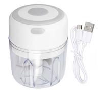 USB Rechargeable Electric Food Processor Garlic Chopper Waterproof Design Easy To Clean One Touch Operation Premium Safe Material Portable Mini Size