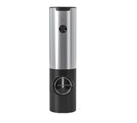 USB Rechargeable Electric Salt Pepper Grinder With Adjustable Roughness Freshly Ground Pepper Pepper Powder Grinder Kitchen Tool(Silver 1PCS)