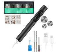 USB Rechargeable Engraving Tool Kit, Electric Engraving Pen, Mini DIY Engraver Pen Rotary Tool for Carving Glass Wood Metal Stone Plastic Nails Jewelry (Darkgrey)