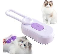 USB Rechargeable Grooming Brush - Hot Wet Cat Hair Brush, Pet Hair Removal Comb | Transform your cat grooming routine with self-cleaning dog and cat bra for shedding, tangling and smooth fur care