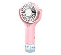 USB Rechargeable Handheld Misting Fan, 3-Speed Spray Cooling Portable Fan